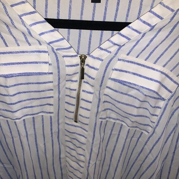 Express Long Sleeve Striped Blouse - Picture 7 of 9
